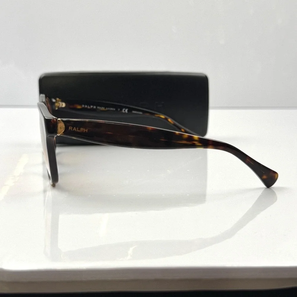 Ralph Ralph Lauren Sunglasses Womens Brown Tortoise Gradient Square RA5191 Case